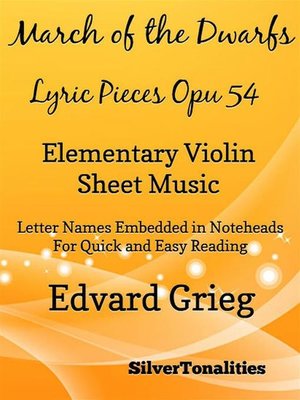 cover image of March of the Dwarfs Lyric Pieces Opus 54 Elementary Violin